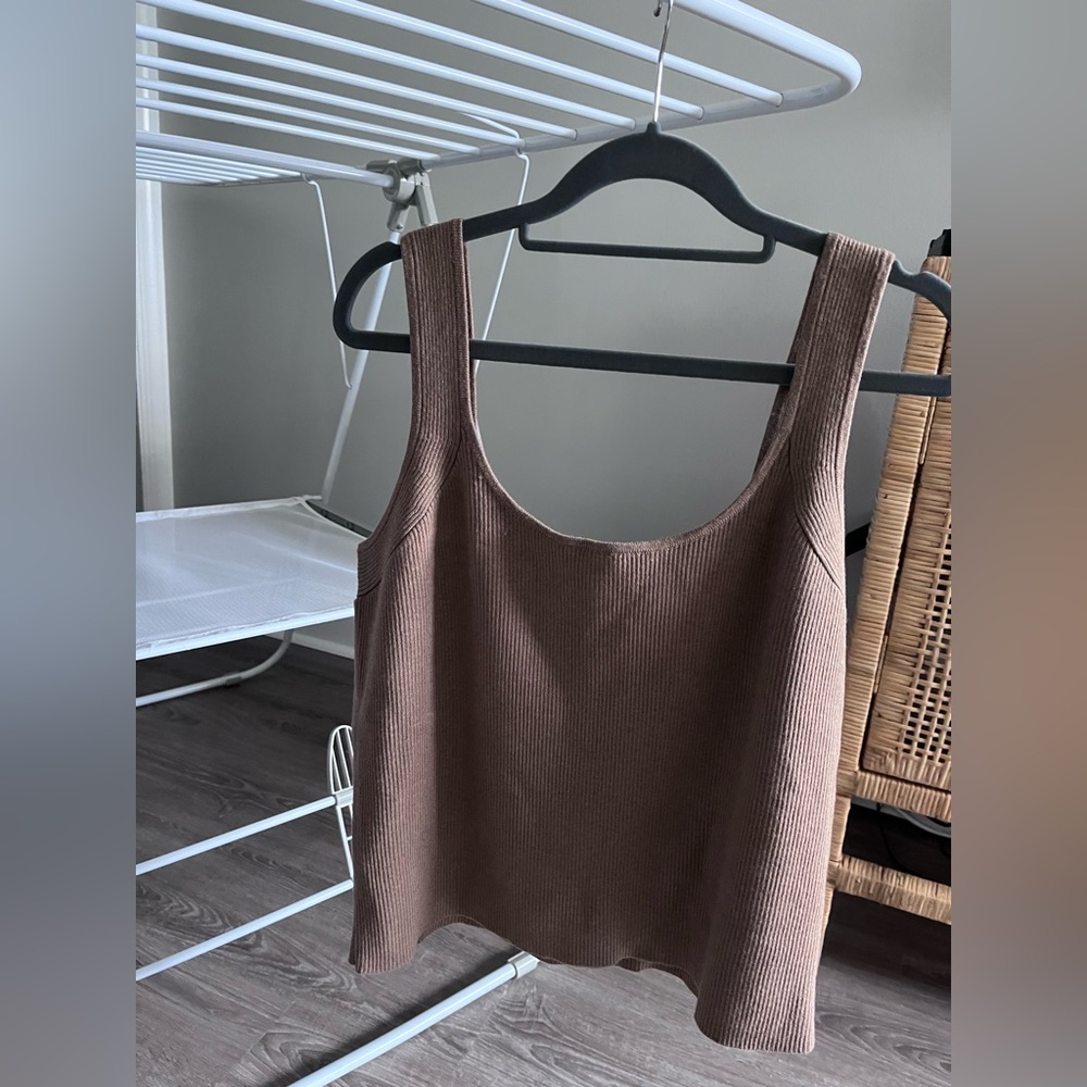AYR knit crop tank NWOT
